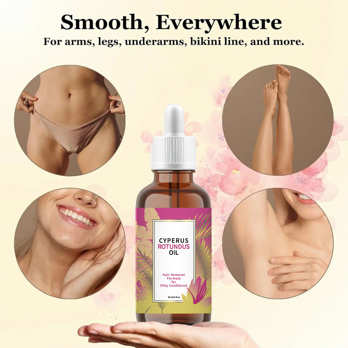 Cyperus Rotundus Oil for Hair Reduction