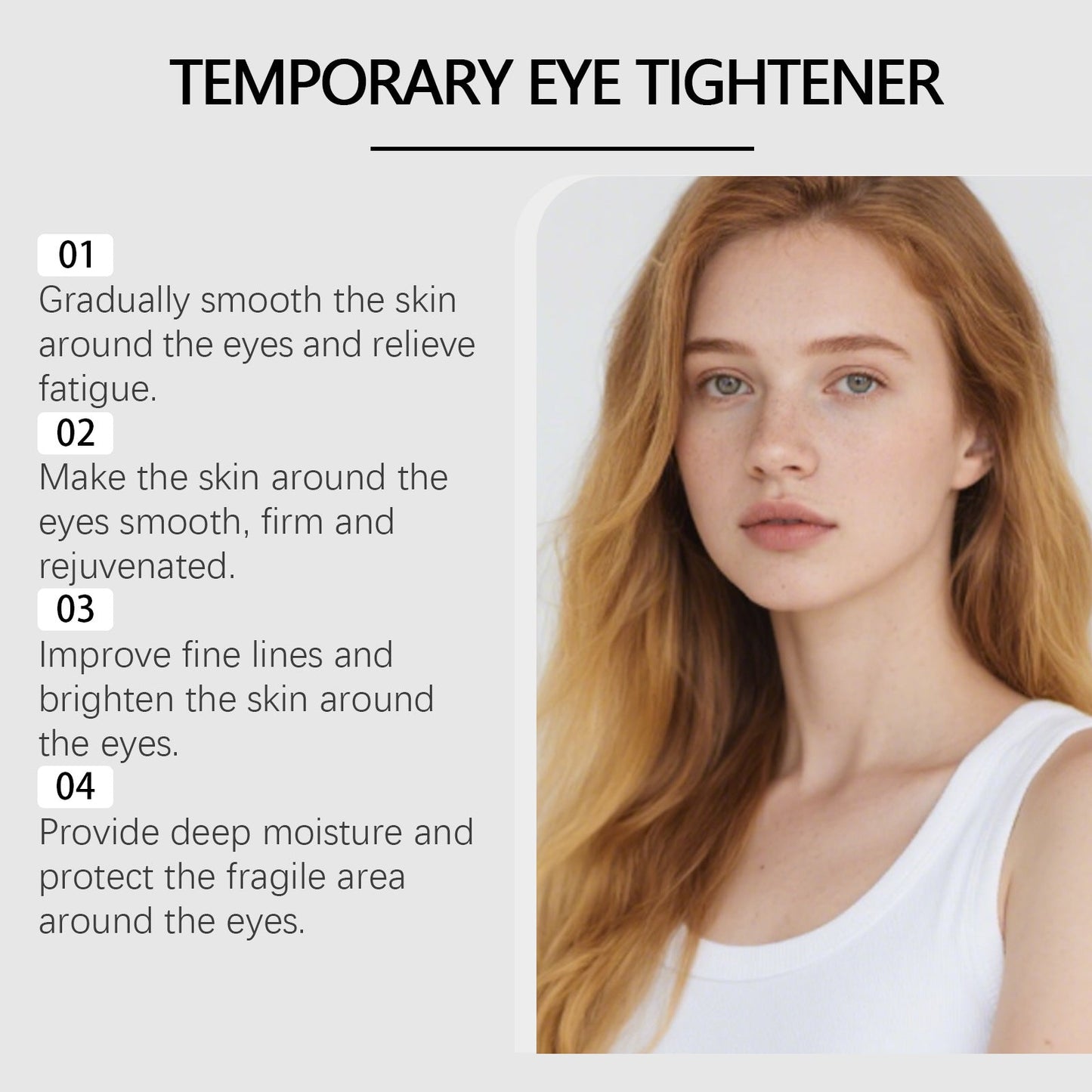 Instant Temporary Eye Tightener Easy-Wear Formula