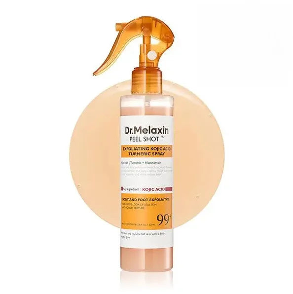Exfoliating Turmeric Spray Body and Face Peel Spray Soothing Moisturizing Skin 200ml Exfoliating Kojic Acid Turmeric Spray